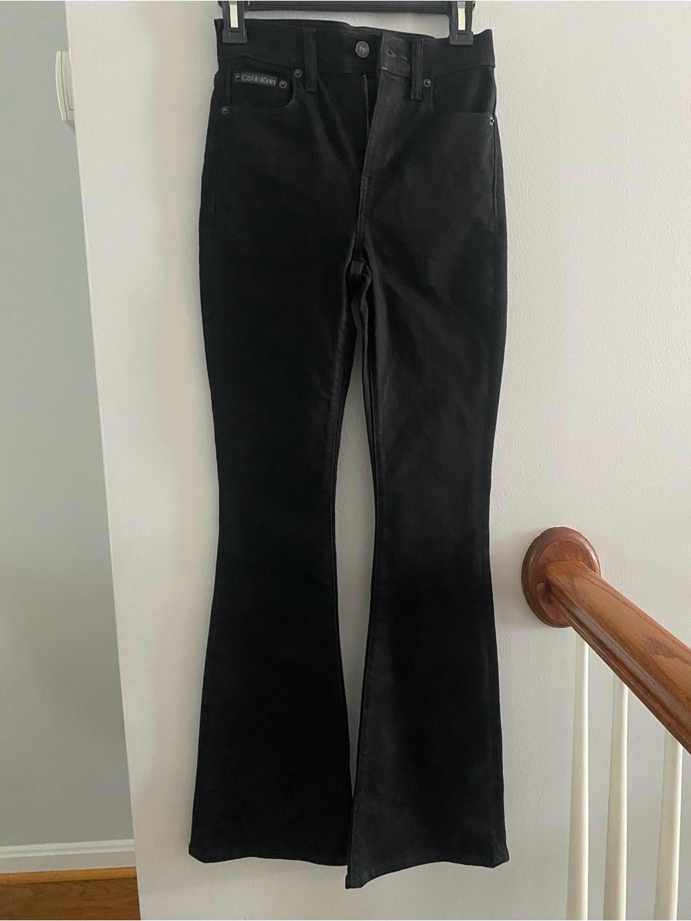 Black Flared Women's Pants - Classic High-Rise Flare